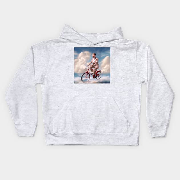 Pee Wee Herman art - design 21 Kids Hoodie by Maverick Media